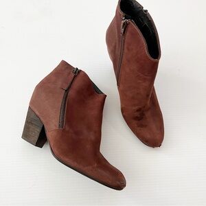 Miz Mooz- Women’s Brown Capulet Leather Ankle Boots